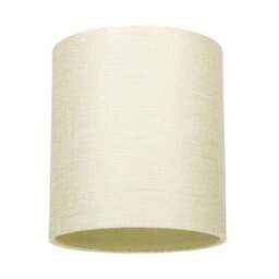 "Rackhams Contemporary and Sleek Cream Linen Fabric 6"" Cylindrical Lamp Shade 60w Maximum"