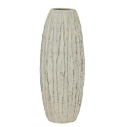 Rackhams Lorenzo Fin Vase - White/Grey Wash - One Size - White/Grey Wash - 100% Mixed - thumbnail 1