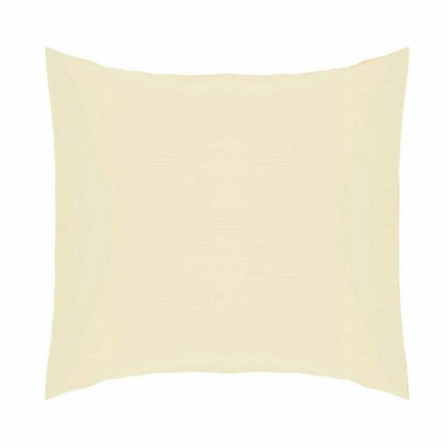 Rackhams Easycare Percale Continental Pillowcase - Ivory - One Size - Ivory - 50% Cotton/50% Polyester - image 1