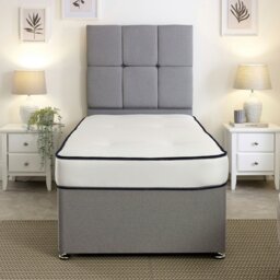 Rackhams Damask EasyClean Double Life Dual Sided Tufted Mattress - White - 1 - European Small Single Mattress (80cm x 200cm) - thumbnail 5