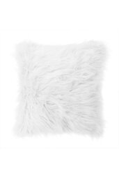 Rackhams 50*50cm Fluffy Faux Wool White Cushion Cover - White - thumbnail 4