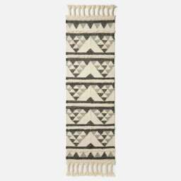 Rackhams Kota Black & Grey Kilim Wool Rug - 120 x 170 cm - thumbnail 3