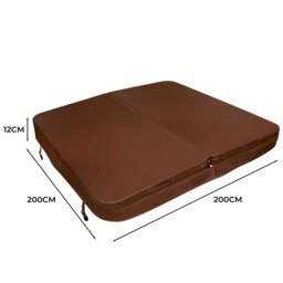 Rackhams 2m Hot Tub Spa Cover – Brown