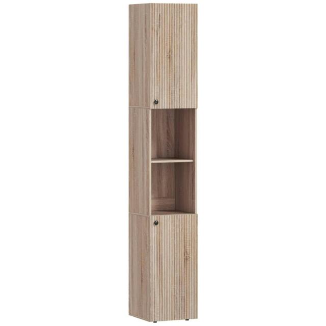 Rackhams 6-Tier Tall Bathroom Cabinet - Natural