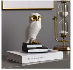 Rackhams Wise White Owl Bookends - thumbnail 4