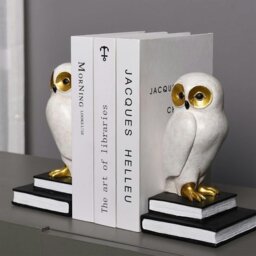 Rackhams Wise White Owl Bookends - thumbnail 3