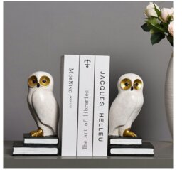 Rackhams Wise White Owl Bookends - thumbnail 2