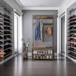 Rackhams Coat Rack with Shoe Storage Bench with Steel Frame - thumbnail 6