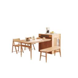 Rackhams Kacey Extendable Dining Table Set, Storage, Solid Wood - 4 - thumbnail 2