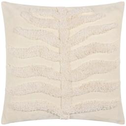Rackhams Dakota Tufted Cushion Cover - Natural - 45cm x 45cm - Natural - 100% Cotton