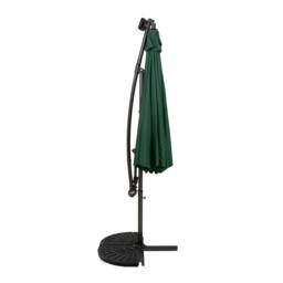 Rackhams LED Cantilever Parasol 3m With Half Fan Base – Green - thumbnail 2