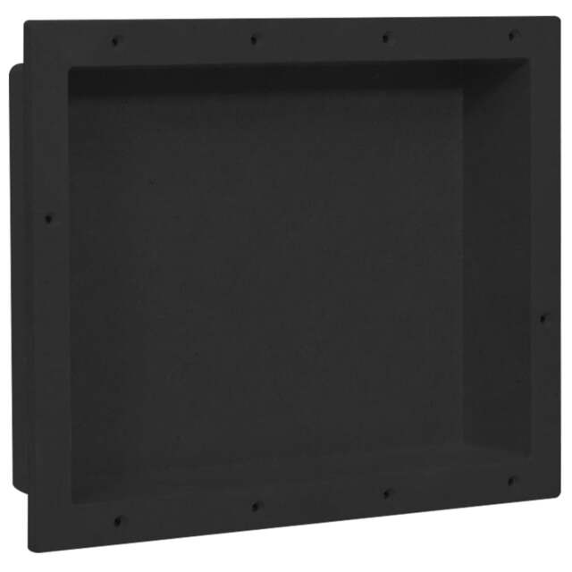 Rackhams Shower Niche Matt Black 41x51x10 cm