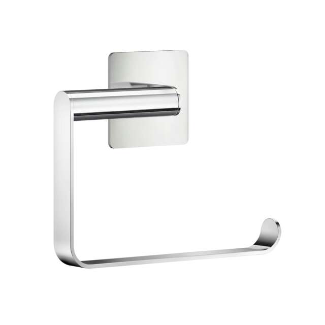 Rackhams Polished Stainless Steel Toilet Roll Holder Self Adhesive Bathroom Wall Mounted - image 1