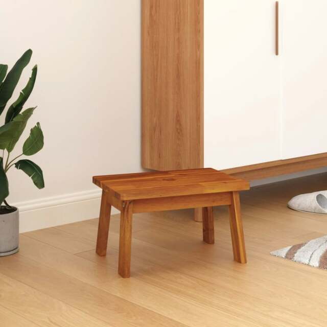 Rackhams Step Stool 38x26x22 cm Solid Wood Acacia