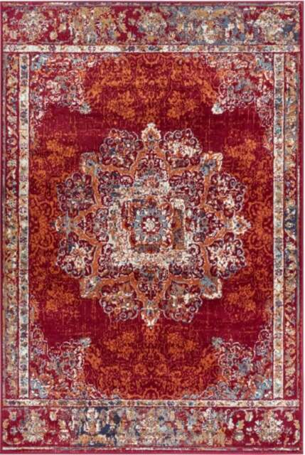 Rackhams Orient Maderno Medallion Red Rug - 57X90 cm - image 1