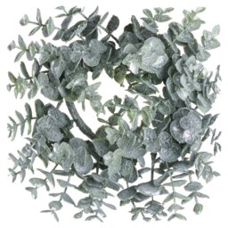 Rackhams Eucalyptus Christmas Candle Wreath - Green - 28cm x 8cm x 28cm - Green - 100% Mixed - thumbnail 2