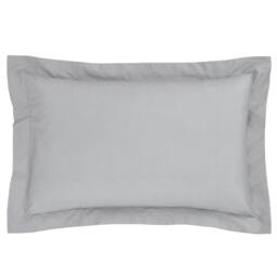 Rackhams 180 Thread Count Egyptian Cotton Oxford Pillow case Silver Grey - Oxford - Silver Grey - thumbnail 4