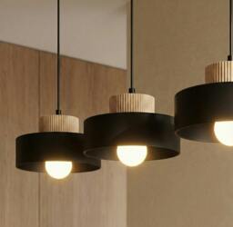 Rackhams KIVI Pendant Lamp 3 x E27 Black - thumbnail 3