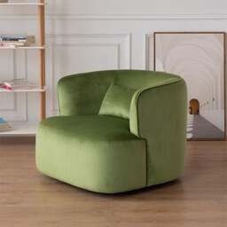 Rackhams Jaotoo Armchair, Velvet, Boucle - White (Boucle) - No - thumbnail 4