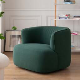 Rackhams Jaotoo Armchair, Velvet, Boucle - White (Boucle) - No - thumbnail 5
