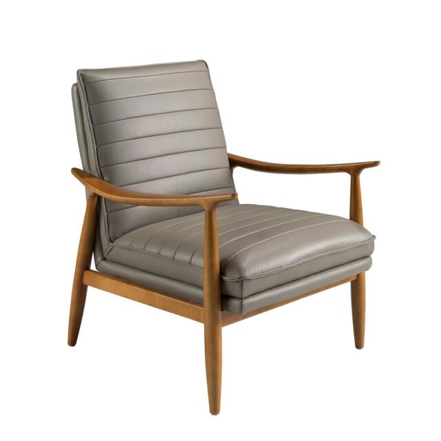 Rackhams Dark Grey Leather Armchair 5130 - Modern - Yes - No - image 1