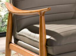 Rackhams Dark Grey Leather Armchair 5130 - Modern - Yes - No - thumbnail 5