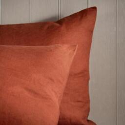 Rackhams Burnt Orange French Linen Pillowcases - Standard - 4 Pack - Oxford - thumbnail 4