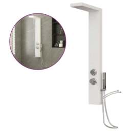 Rackhams Shower Panel System Aluminium White - thumbnail 2