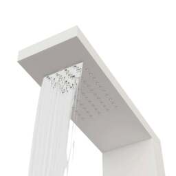 Rackhams Shower Panel System Aluminium White - thumbnail 5