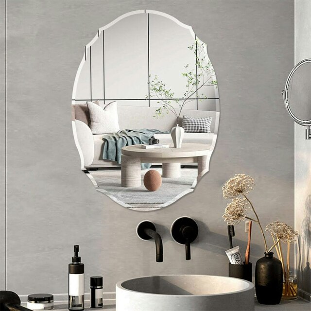 Rackhams 60cm H Ellipse Wall Mounted Mirror with Beveled Edge - image 1