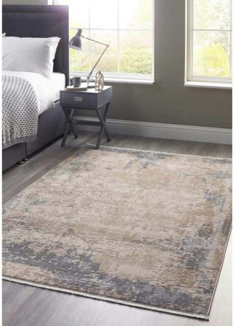 Rackhams Cosimo Beige/Grey Distressed Modern Rug - 160X230 cm - image 1