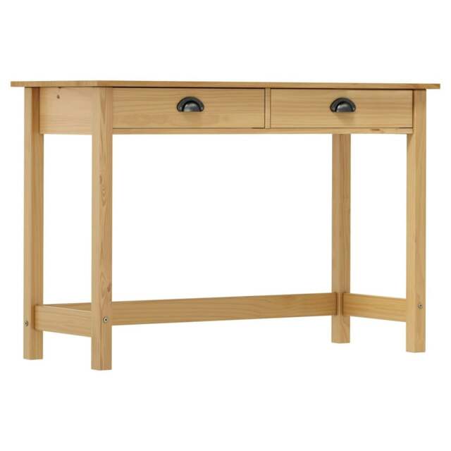 Rackhams Console Table Hill with 2 Drawers 110x45x74 cm Solid Pine Wood