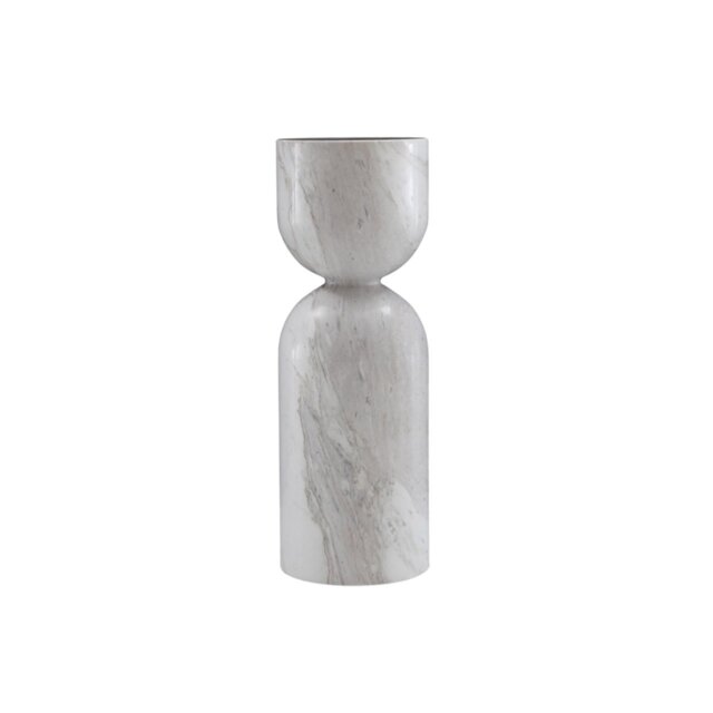 Rackhams Salt Lamp Table - White Marble - image 1