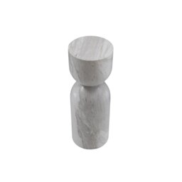 Rackhams Salt Lamp Table - White Marble - thumbnail 2