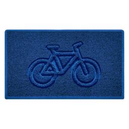 "Rackhams ""Cycle"" Grey Spaghetti Doormat - Blue - 75cm x 44cm - Yes (Suitable for Indoors)"