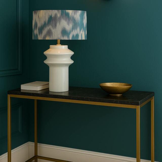Rackhams Imara White Shaded Table Lamp - image 1
