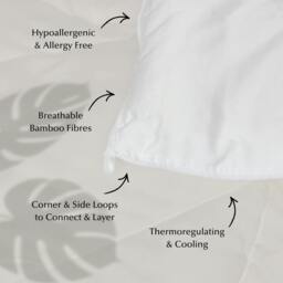 Rackhams All Season Bamboo Duvet Set (Eucalyptus & Bamboo) - Super King - thumbnail 2