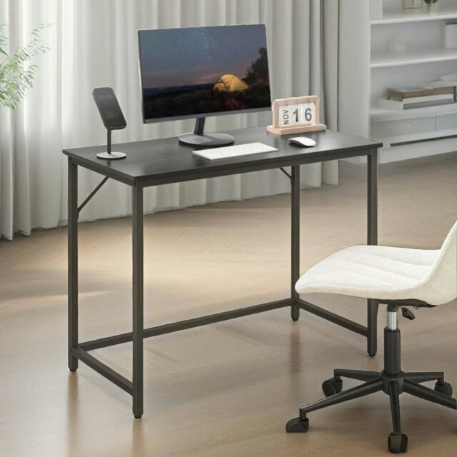 Rackhams Industrial Computer Desk Home Office Workstation Black - image 1