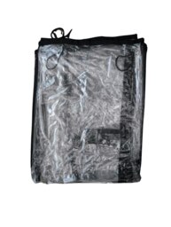 Rackhams Clear Waterproof Cover Only for Folding Festival Camping Storage Trolley - Storage Trolley Cover - thumbnail 3