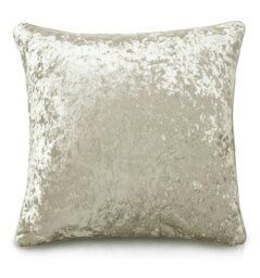 Rackhams Luxury Crushed Velvet Plain Scatter Cushion - 43cm x 43cm - Silver - thumbnail 3