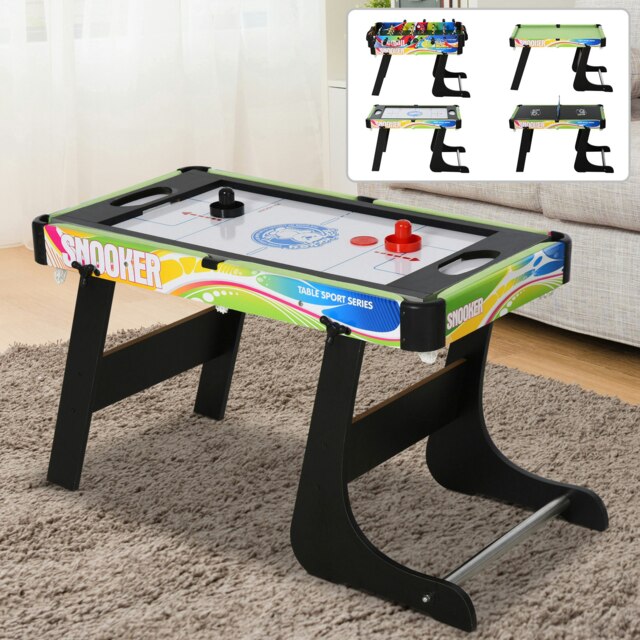 Rackhams 4-in-1 Games Table w/ Hockey Football Table Tennis & Pool Arcade Gaming - Multi-color - MDF, Steel, ABS - 86.5cmx43.5cmx64cm - image 1