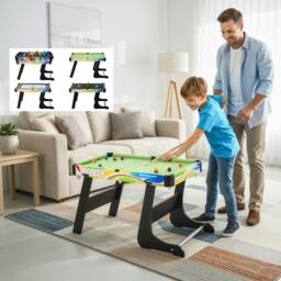 Rackhams 4-in-1 Games Table w/ Hockey Football Table Tennis & Pool Arcade Gaming - thumbnail 1
