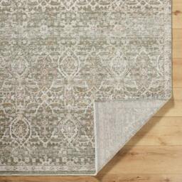 Rackhams Galey Alix Myrtle Avenue-Vintage Brown Green Grey Traditional Boho Fringe Rug - 160 x 230 cm - thumbnail 4