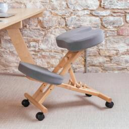 Rackhams Coccyx Memory Foam Kneeling Chair - Grey - thumbnail 2