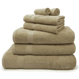 Rackhams Luxury Egyptian Cotton Towels 550gsm Natural - Natural - Hand towel