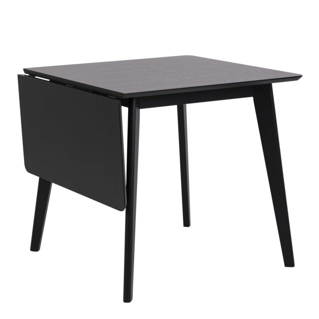 Rackhams Roxby Extending Dining Table 80-120cm in Black - Black - No - Black - image 1