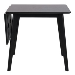 Rackhams Roxby Extending Dining Table 80-120cm in Black - Black - No - Black - thumbnail 2