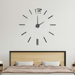 Rackhams WC2046 - Black 3D Giant Wall Clock - thumbnail 4