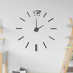 Rackhams WC2046 - Black 3D Giant Wall Clock - thumbnail 5