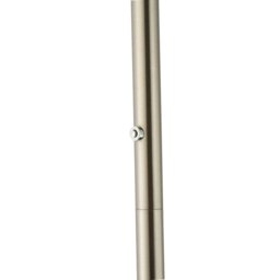 Rackhams Modern LED Uplighter Metal Floor Lamp in Satin Nickel with Memory Dimmer Button - thumbnail 4